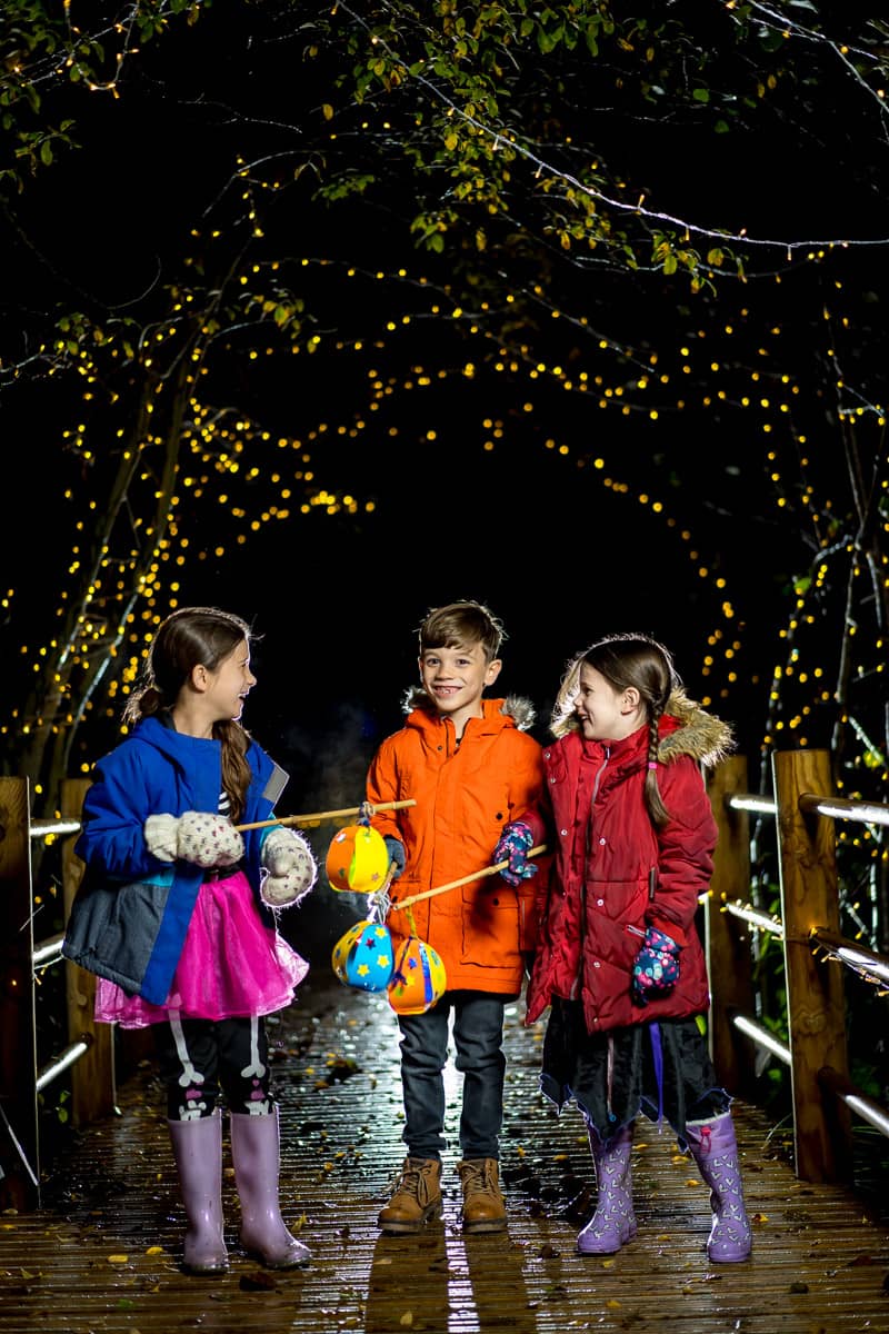Children at Bewilderwood Glorious Glowing Lantern Parade